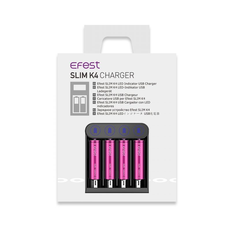 Chargeur Efest Slim K1  Chargeur d'accu e-cigarette